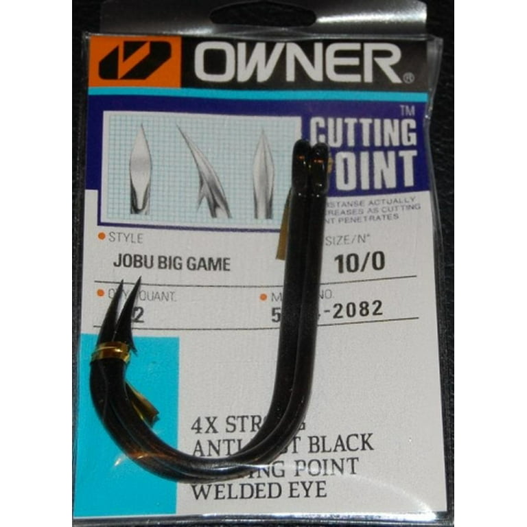 Owner 5134-208 Jobu Big Game Hook with Cutting Point Size 10/0