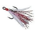 thumbnail image 1 of Owner American Tournament Trailer Treble 2 Hook (2-Pack), White/Red Flash, 1 of 5
