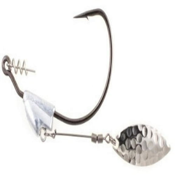 Owner Flashy Swimmer Weighted 5/0 Hook #1/4oz. Silver 2PK