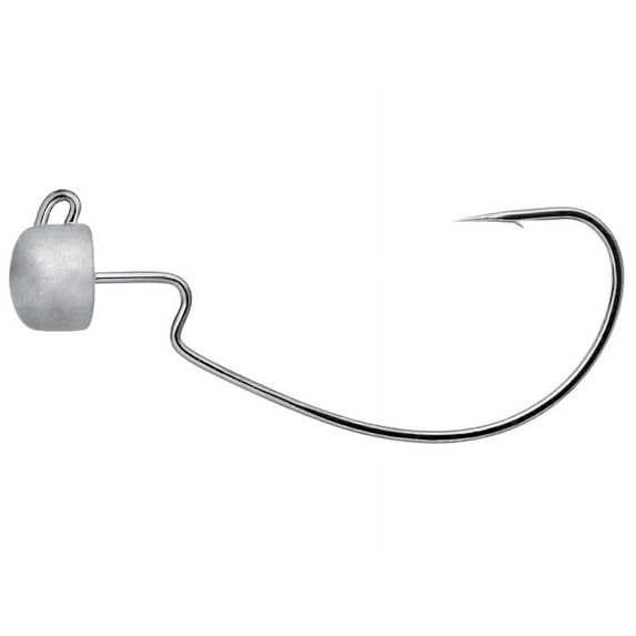 Owner Hooks Block Head Offset Hook, Natural, 1/0 - 1/8oz.