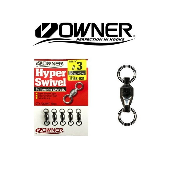 Owner Hooks Hyper Ball Bearing Swivels, # 3 - 100 lb.