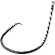 Owner Hooks Mutu Light Circle Hook Chrome Size 5/0, 4 Pack