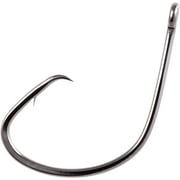 Owner Hooks Mutu Light Circle Hook Hangnail Point 1/0 7Pk Black Chrome