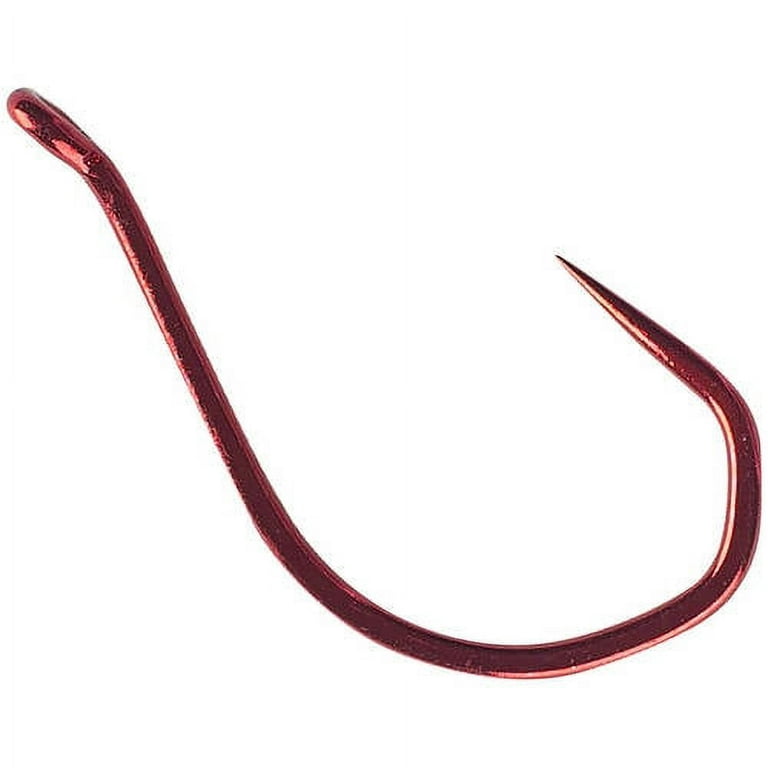 Owner Barbless No Escape Hooks, Red, 1/0
