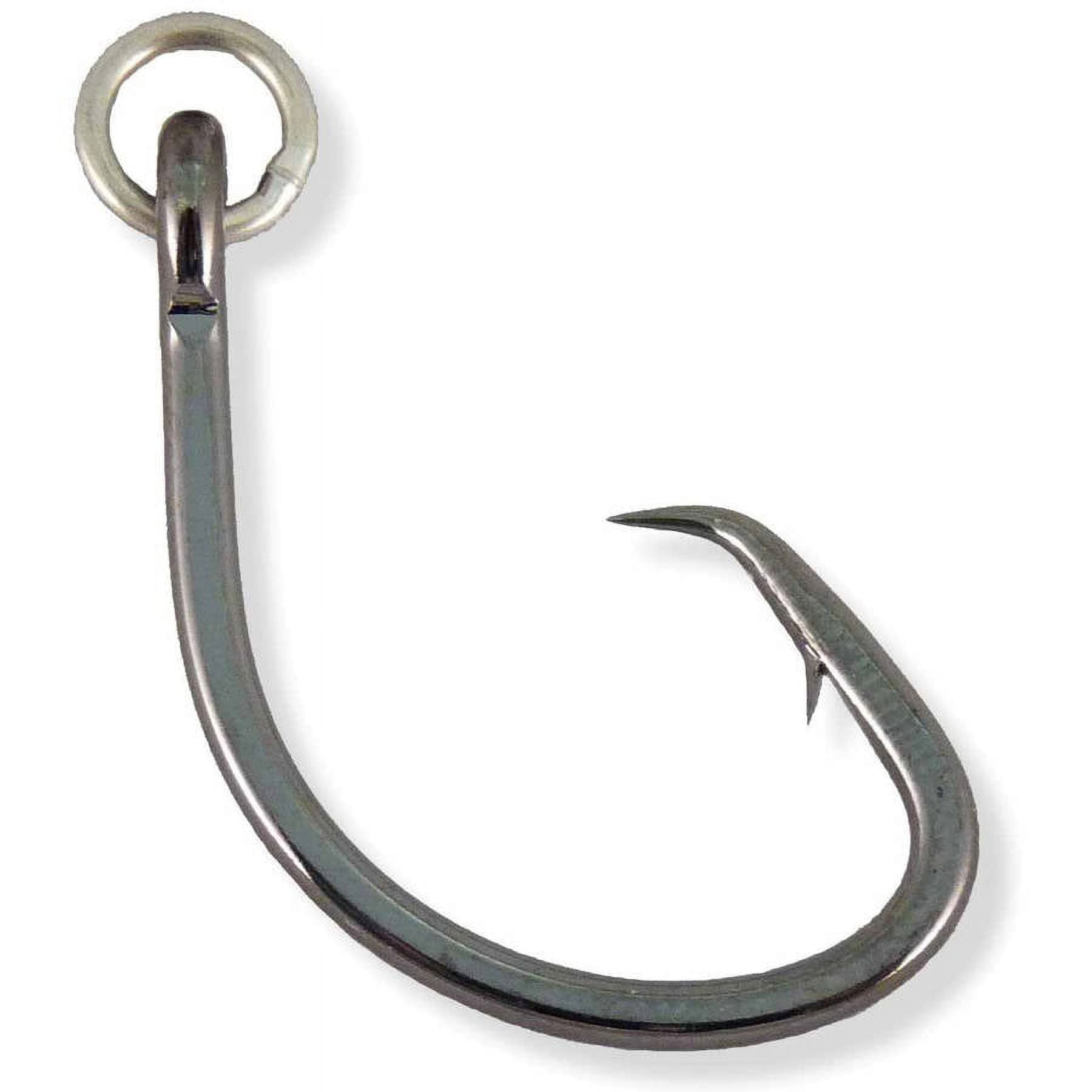 Owner Hooks Ringed Mutu Circle Hook, Live Bait, Welded Eye, Size 1/0, 6