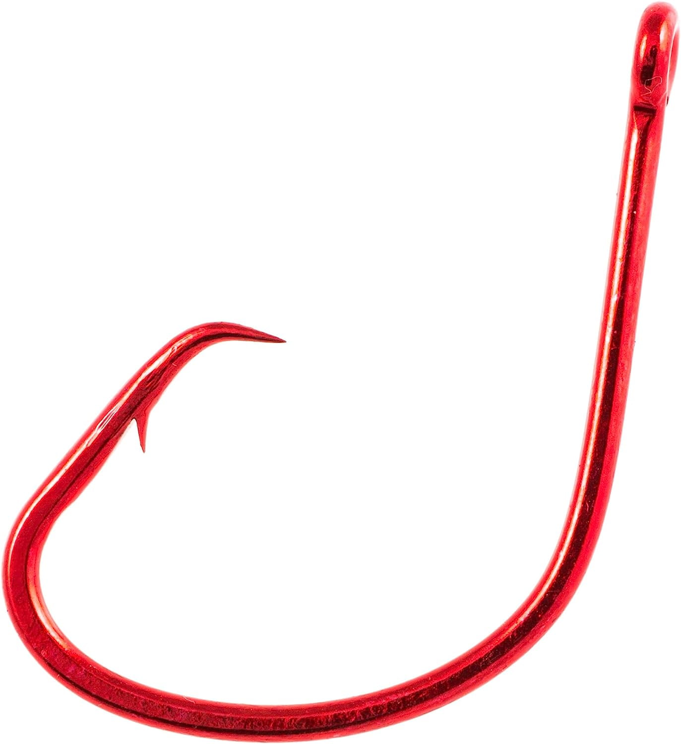 Owner Mutu Light Circle Hook, Red Chrome, Size 1, 8 Count, 5114103