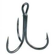 Owner 5636-111 Stinger-36 Treble Hook, Needle Point, Round, Size 1/0, 5pk, Black