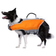 Ownpets Dog Swim Float Vest Life Jacket Preservers Safety Reflective Inflatable