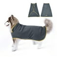 thumbnail image 1 of Ownpets L Size Winter Warm Dog Jacket Vest, Adjustable Snow Cold Dog Coat Pet Jacket with Magic Tapes, Cold Winter Jacket for Small Dog Breeds - Grey, 1 of 5