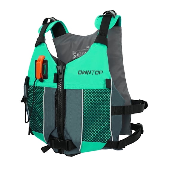 Koorium Life Jacket for Adult,Swim Vest for Men Women,Adults Life Jackets Dual Mesh Pockets Attached Whistle Buoyancy Aid for Fishing, Paddleboard, Kayaking, Boating