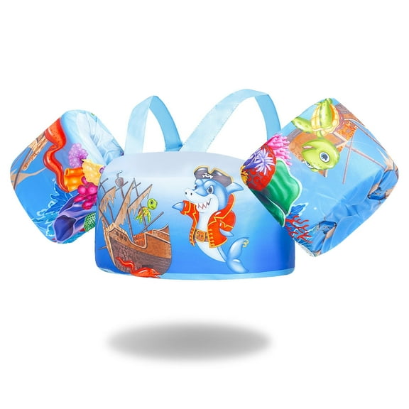 Owntop Kids Swim Vest Toddler Swim Vest,Toddler Floaties for 20-50 lbs/2-6 Years,Swimming Wings Float Swimwear with Shoulder Strap