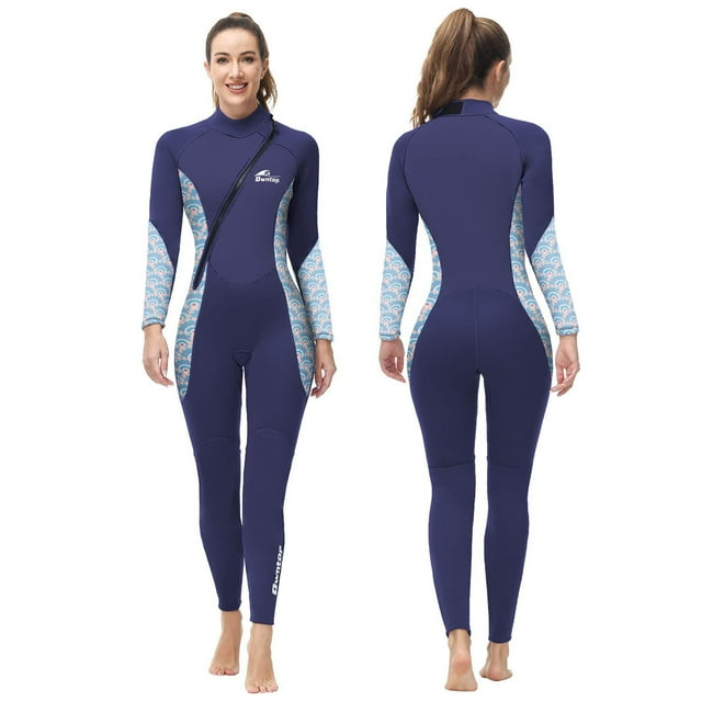 Owntop Wetsuit Women 3mm Neoprene Diving Suits Full Long Sleeve Keep