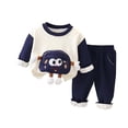 thumbnail image 1 of Owordtank 2 Piece Clothing Set Long Sleeve Sweatshirt and Pants Casual Fall Winter Fall Outfits, 1 of 3