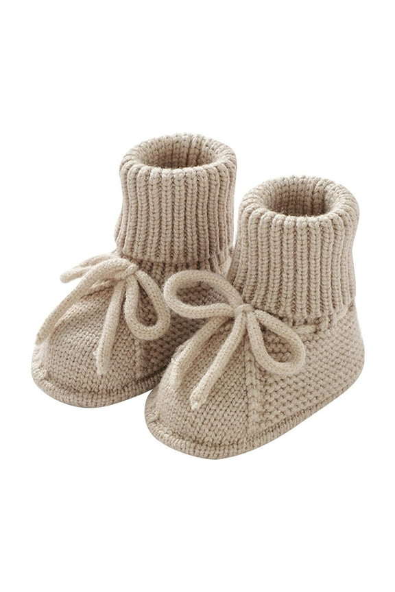 Baby Booties Newborn Infant Sock Shoes Hand Knitted Boy and Girl Cozy Shoes