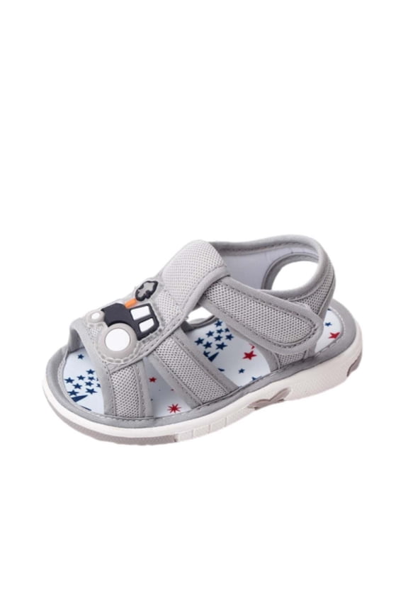 Baby Boy Girl Summer Sandals Infant Squeaky Shoes Lightwight Non-Slip Toddler First Walkers