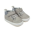 thumbnail image 1 of Owordtank Baby Boys Girls High Top Ankle PU Leather Sneakers Soft Rubber Sole Infant Moccasins Newborn Oxford Loafers, 1 of 3