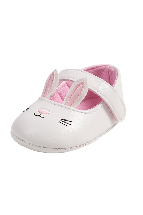 Baby Girls Mary Jane Flats Anti-Slip Rubber Sole Bow Toddler Princess Dress Shoes