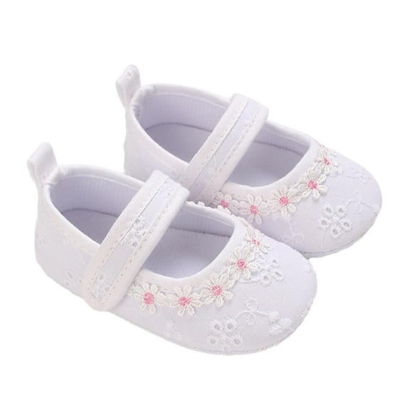 Owordtank Baby Girls Princess Soft Sole Cloth Crib Shoes Infant First Walkers Shoes Toddler Sneaker