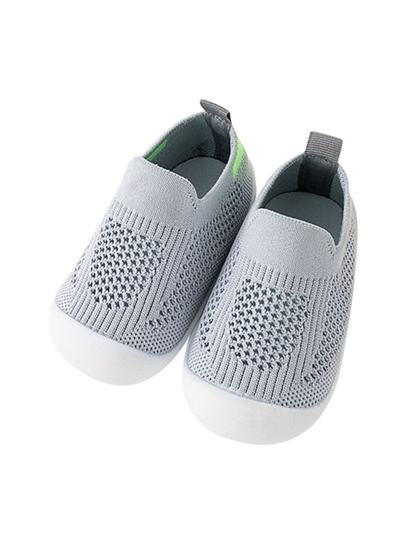 Baby Shoes Boys Girls Breathable Non-Skid Walking Sock Shoes First Walking Shoes With Soft Rubber Sole