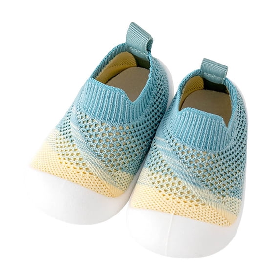 Owordtank Baby Shoes & Socks - Non-Slip Soft Sole Slippers for Boys & Girls - Breathable Mesh Infant Sneakers