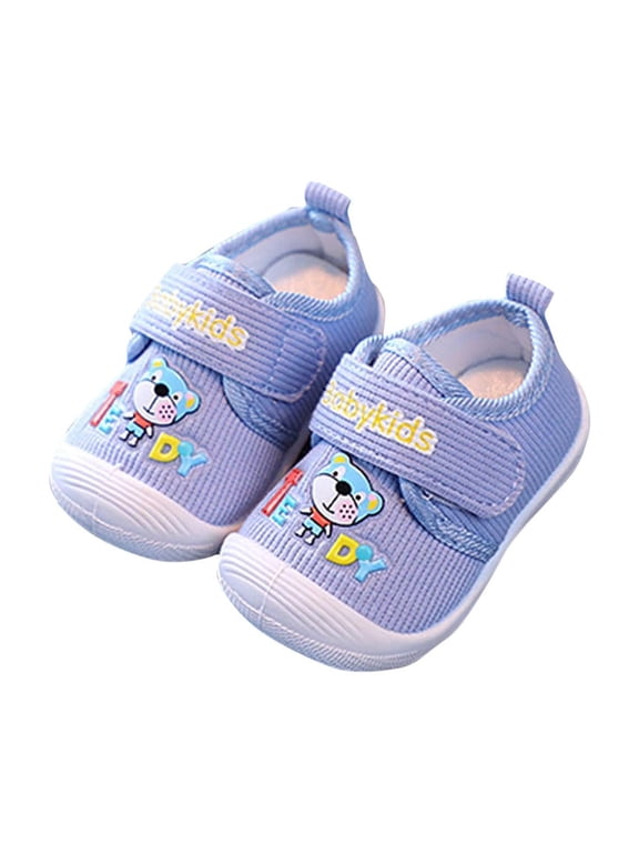Baby Squeaky Shoes Toddler Boy Girl Sneakers Anti-Slip First-Walkers Lightweight Little Kid Trainers for Walking Running