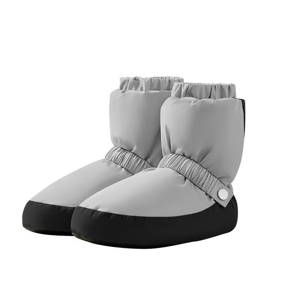 Owordtank Ballet Warm up Booties Dance Slippers Ankle Boots with Strap