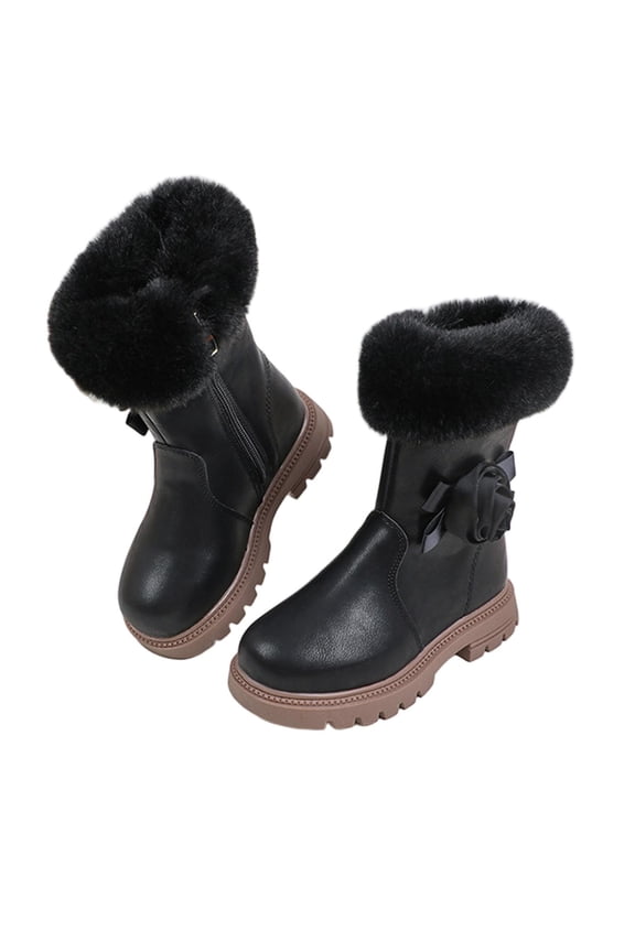 Boy's Lace Up Construction Work Boots Outdoor Waterproof Hike Rugged Shoes-Toddler to Big Kid