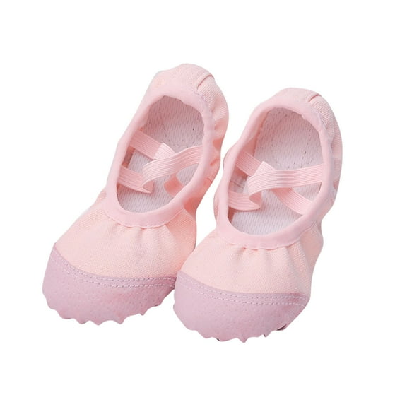 Owordtank Canvas Ballet Shoes for Girls Ballet Flats for Toddler/Little Kid/Big Kid