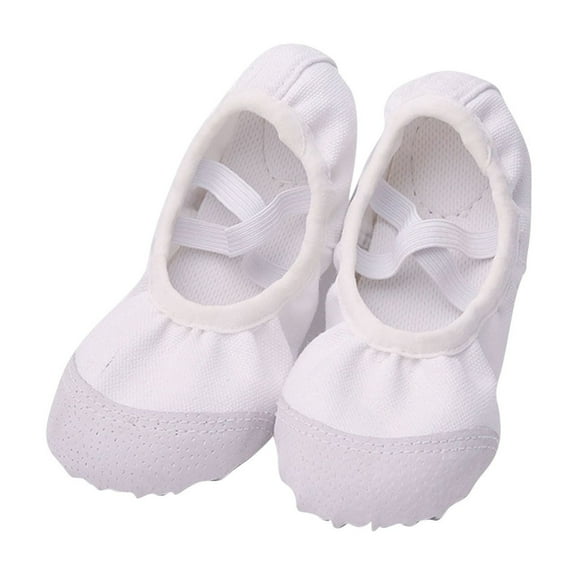 Owordtank Canvas Ballet Shoes for Girls Ballet Flats for Toddler/Little Kid/Big Kid