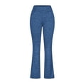 thumbnail image 1 of Owordtank Flare Yoga Pants High Waisted Stretchy Bell Bottom Pants Workout Pants, 1 of 3