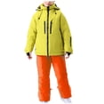 thumbnail image 1 of Owordtank Girls Boys 2 Piece Snowsuit Warm Insulated Ski Jacket & Snow Pants Set for 4-16 Years, 1 of 6
