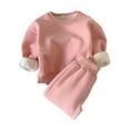 thumbnail image 1 of Owordtank Girls Boys Sweatshirt Winter Warm Fleece Sherpa Pullover Tops Joggers Sweatpants Sherpa Winter Warm, 1 of 4