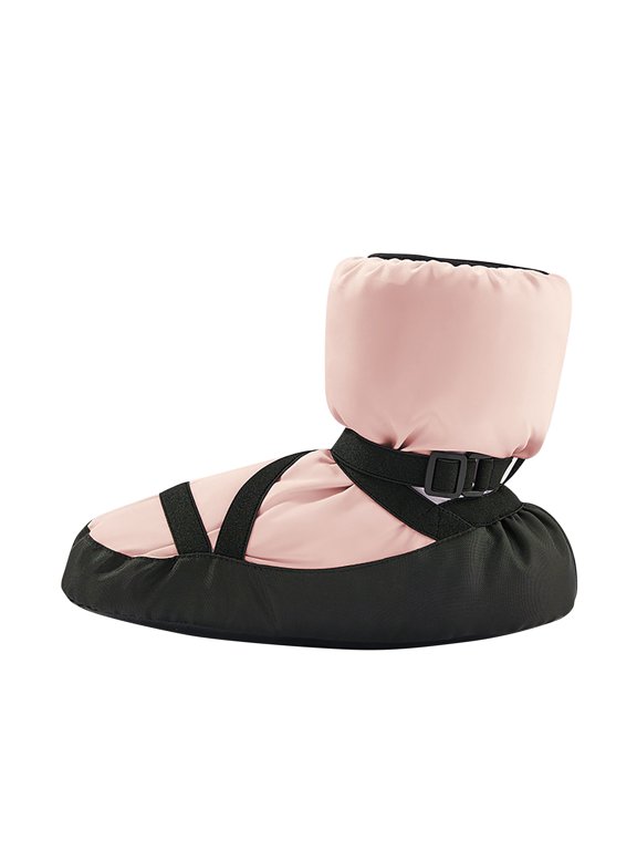 Girls Dance Shoes Ballet Boots, Soft Sole Thickened Warming Up Dance Boots with Adjustable Strap