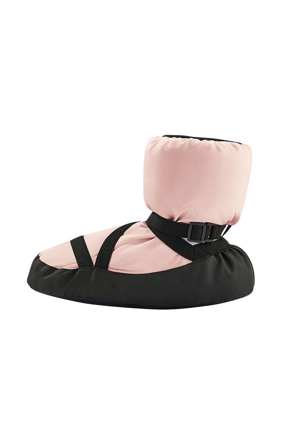 Girls Dance Shoes Ballet Boots, Soft Sole Thickened Warming Up Dance Boots with Adjustable Strap
