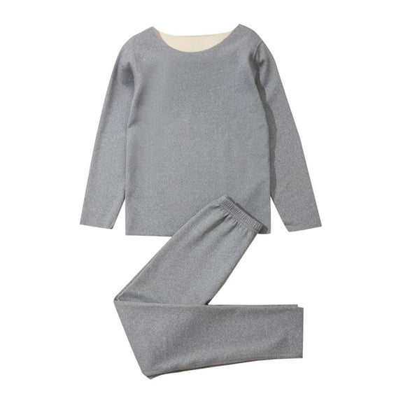 Owordtank Girls' Long Sleeve Lounge Set Two Piece Pant Set Lightweight Sweat Set for 4-11 Years