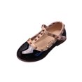 thumbnail image 1 of Owordtank Girls Mary Jane Flat Shoes Non Slip Comfortable Soft Sole Princess Toddler Party Wedding Dress Shoes, 1 of 8