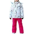 thumbnail image 1 of Owordtank Kid Ski Suit Boys Girls Windproof Waterproof Ski Jacket and Pants Sets Winter Ski and Snowboarding Suit, 1 of 3