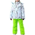 thumbnail image 1 of Owordtank Kid Ski Suit Boys Girls Windproof Waterproof Ski Jacket and Pants Sets Winter Ski and Snowboarding Suit, 1 of 3