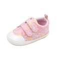 thumbnail image 1 of Owordtank Kid Toddler Sneakers Boys Girls Canvas with Cartoon Dual Hook and Loops for School Walking, 1 of 8