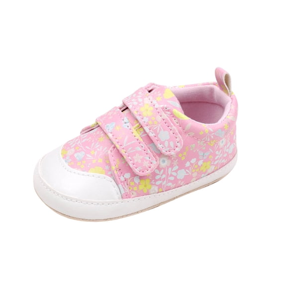 Owordtank Kid Toddler Sneakers Boys Girls Canvas with Cartoon Dual Hook and Loops for School Walking