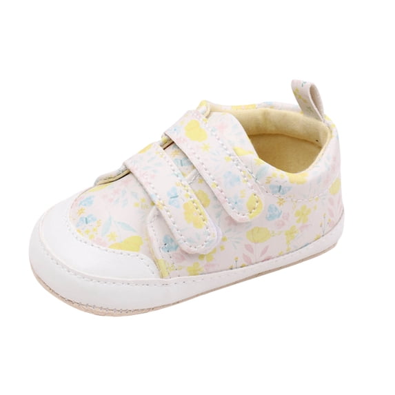 Owordtank Kid Toddler Sneakers Boys Girls Canvas with Cartoon Dual Hook and Loops for School Walking