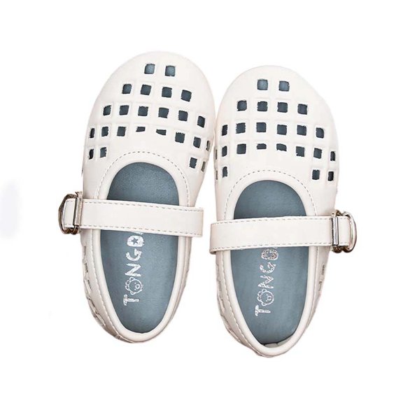 Owordtank Kids Breathable Hole Sandals Adjustable Strap Closed Toe Anti-Slip Summer Shoes for Girls