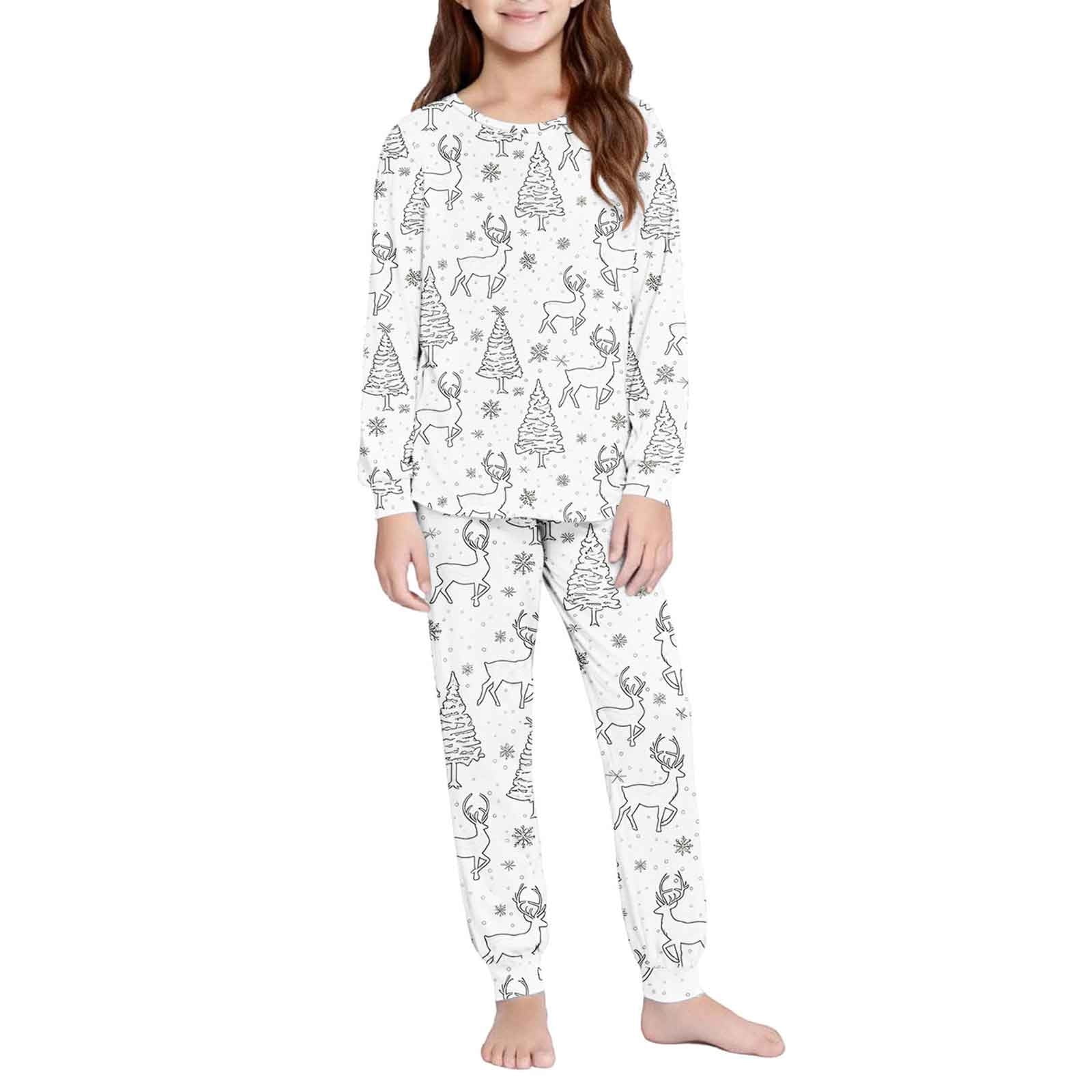 Owordtank Kids DIY Hand Painted Colorable Tops and Pants Set Boys Girls Funny Cartoon Coloring Blouse and Pants 2 Piece Sets