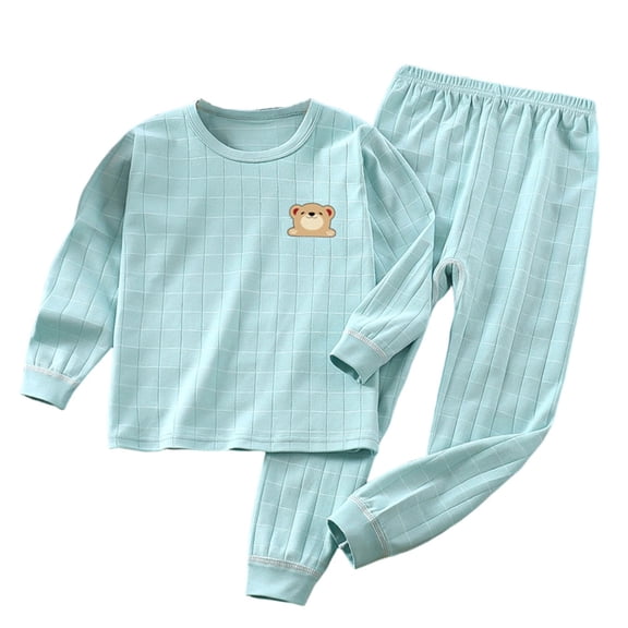 Owordtank Kids Thermal Underwear Set Toddler Winter Base Layer Ultra Soft Long Johns for Little Big Boys Girls 2-8Years