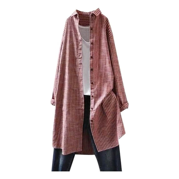 Owordtank Long Sleeve Button Up Shirts for Women Long Sleeve Button Front Shirt Print Button Down Shirt