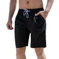 thumbnail image 1 of VIPOIN Men Bermuda Shorts Straight Leg Beach Shorts Workout Shorts with Pockets, 1 of 7