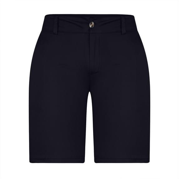 Owordtank Men's Straight Leg Bermuda Shorts Business Casual Office Work Shorts Flat Front Dress Walk Shorts