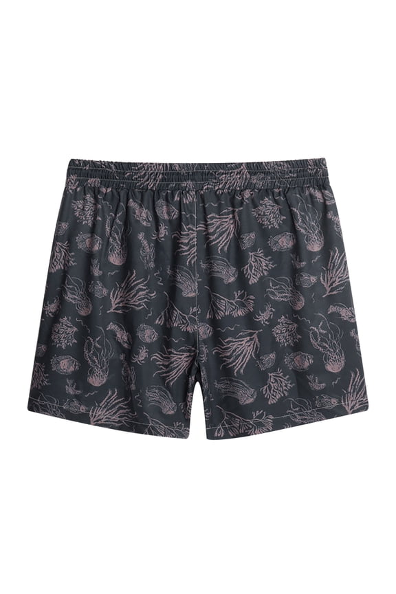 Mens Bermuda Shorts Summer Beach Casual Print Sweat Shorts