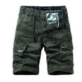 thumbnail image 1 of Owordtank Mens Comfy Cargo Shorts with Pockets Casual Summer, 1 of 4