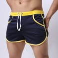 thumbnail image 1 of Owordtank Mens Elastic Waist Sports Bermuda Shorts Beach Casual Lounge Shorts, 1 of 7